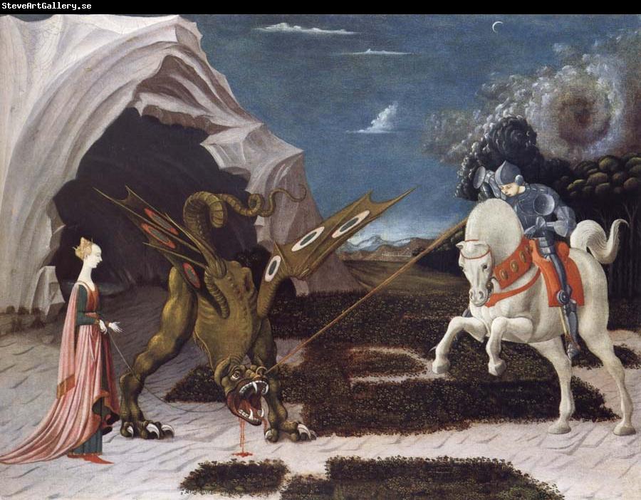 Paolo Ucello Saint George,the Princess and the Dragon